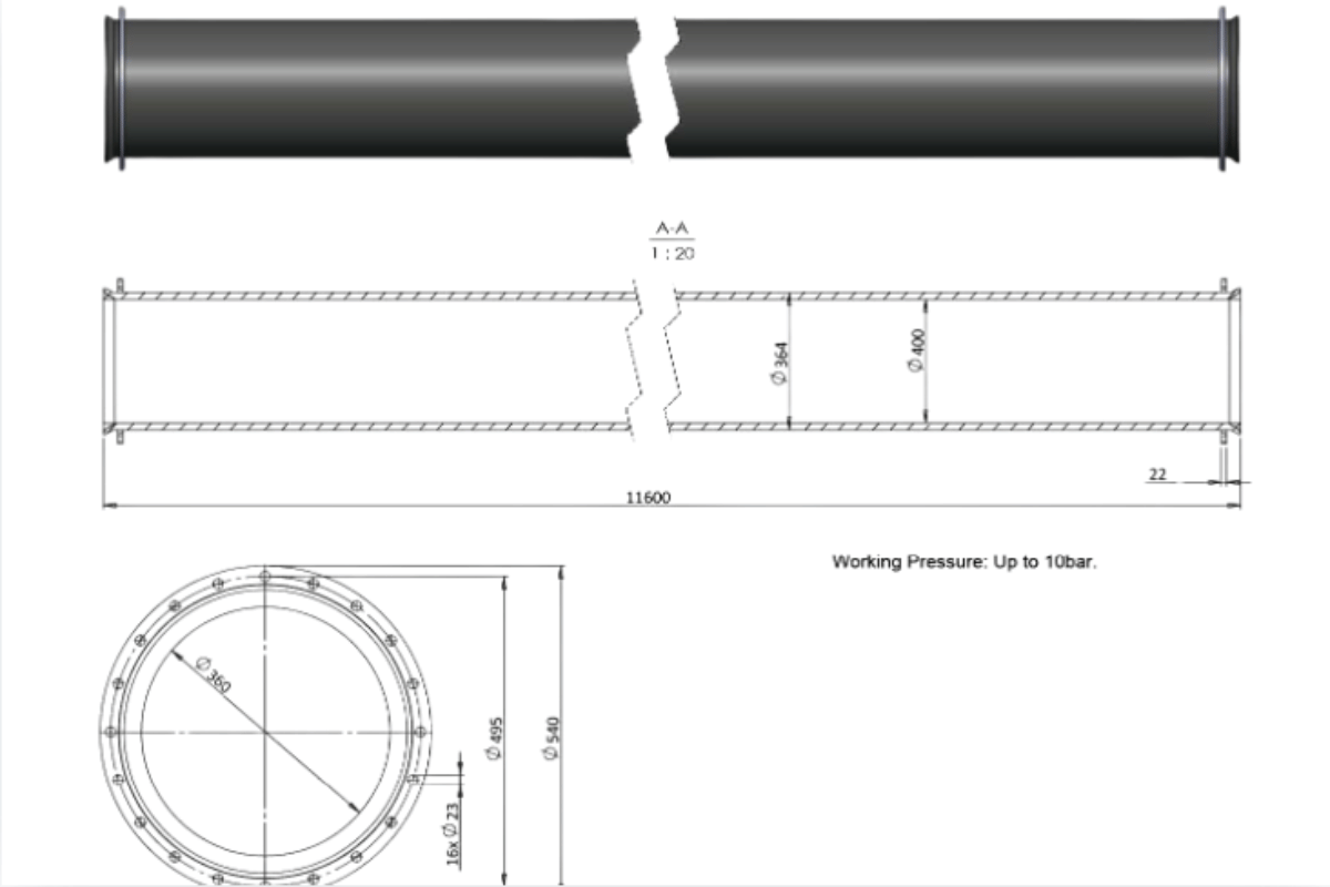 hdpe pipe dimensions