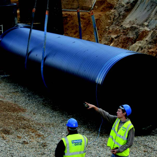 How does pipe diameter affect the minimum cover for HDPE drainage pipes