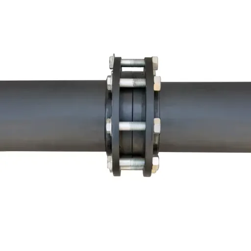 how to connect hdpe pipe to steel pipe